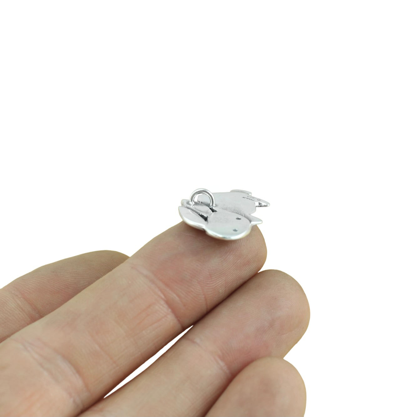 Sterling Silver Rabbit Necklace on Adjustable Chain