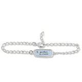 Sterling Reversible "partner in crime" or "thick as thieves" Bracelet on Adjustable Chain - Gifts Celebrating Bridesmaids and Friendship
