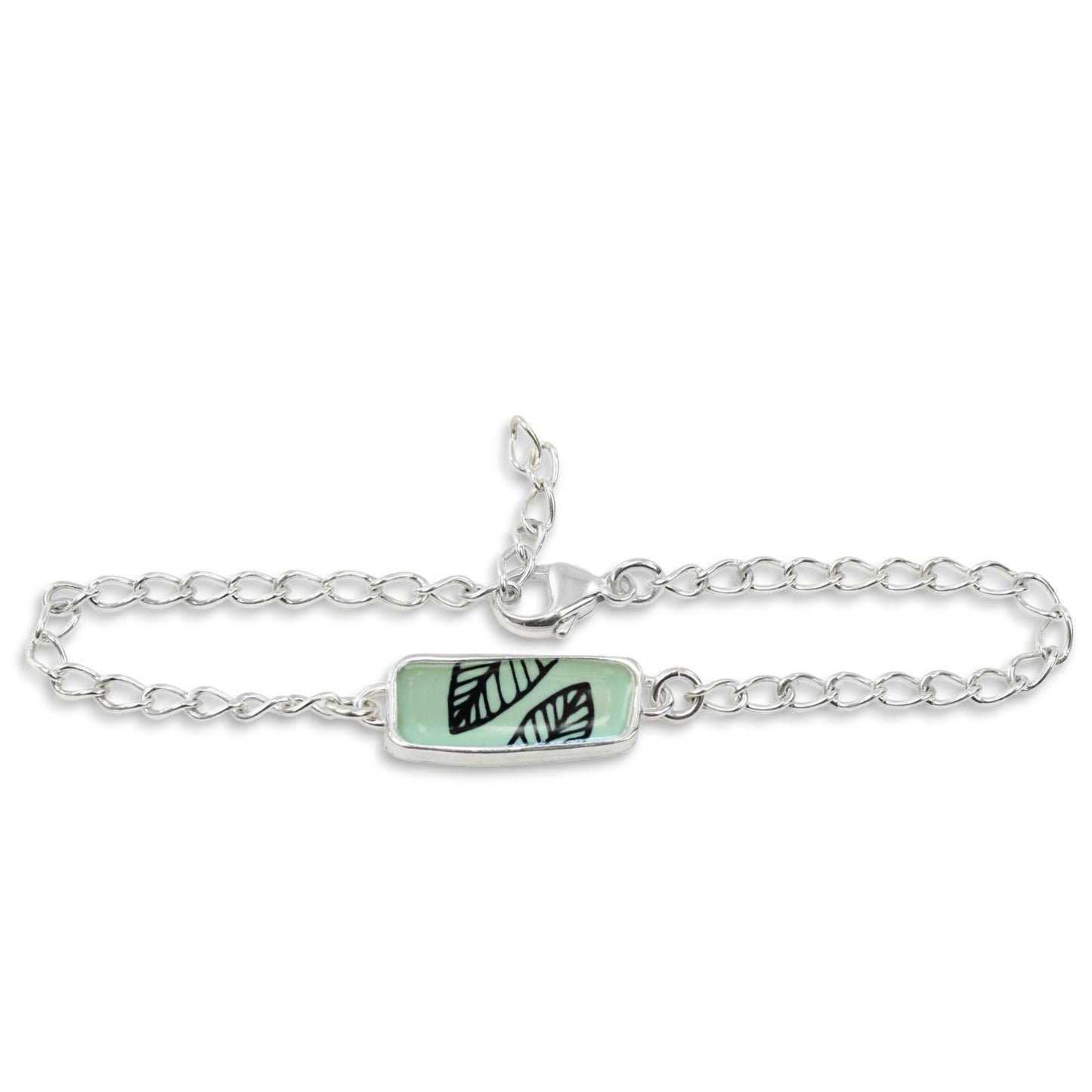 Sterling Silver Reversible "talks to trees" Bracelet on Adjustable Link Chain - Gift for Nature Lovers