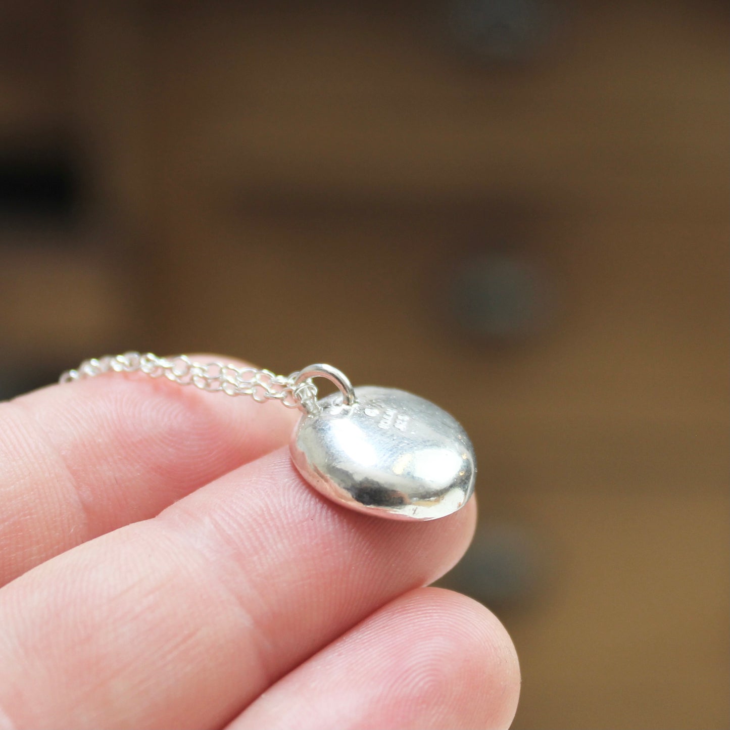 Camping Raccoon Family Necklace - Sterling Silver and Enamel Snowy Camping Scene Pendant on Adjustable Chain - Dainty and Detailed!