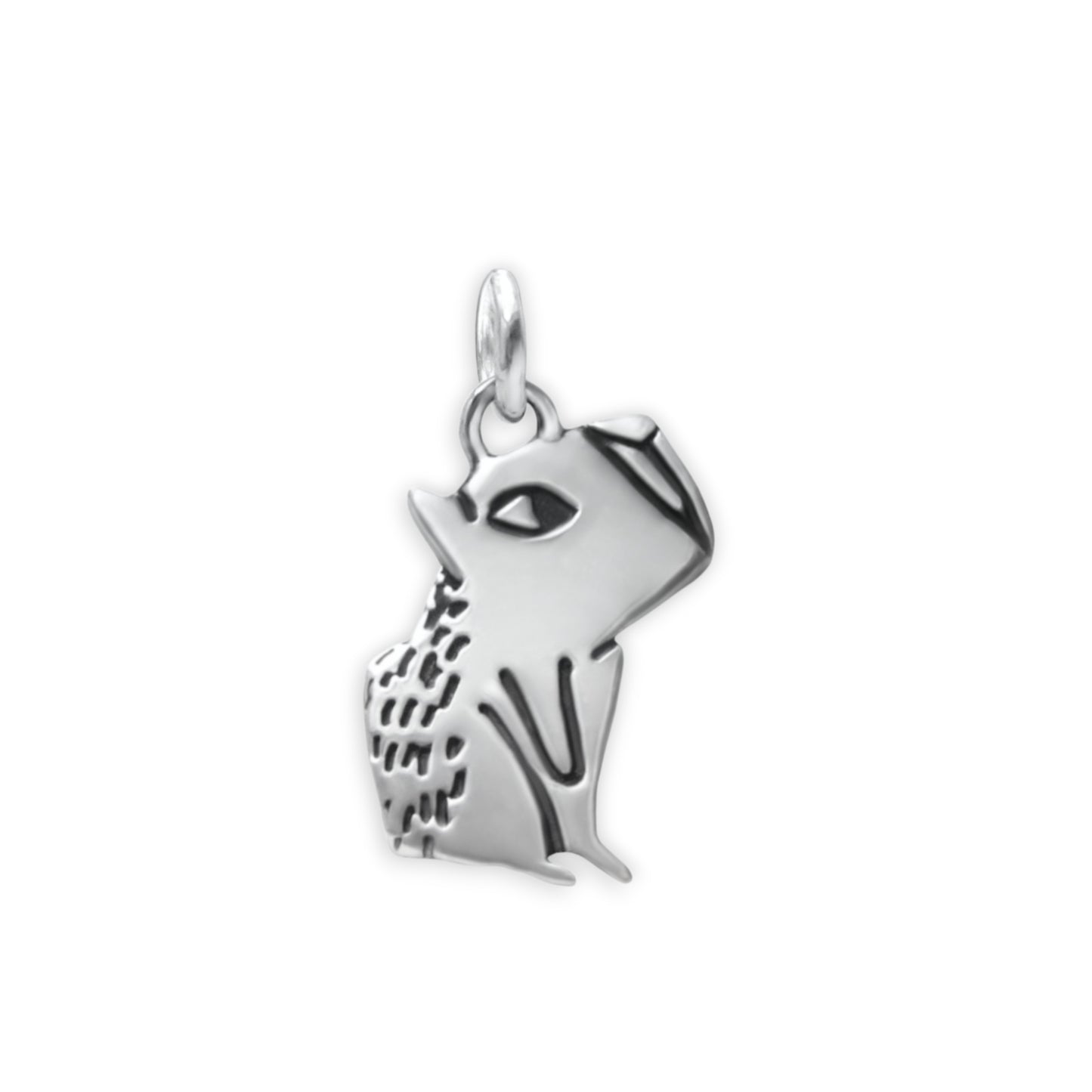 Sterling Silver Little Capybara Charm Necklace on an Adjustable 925 Chain
