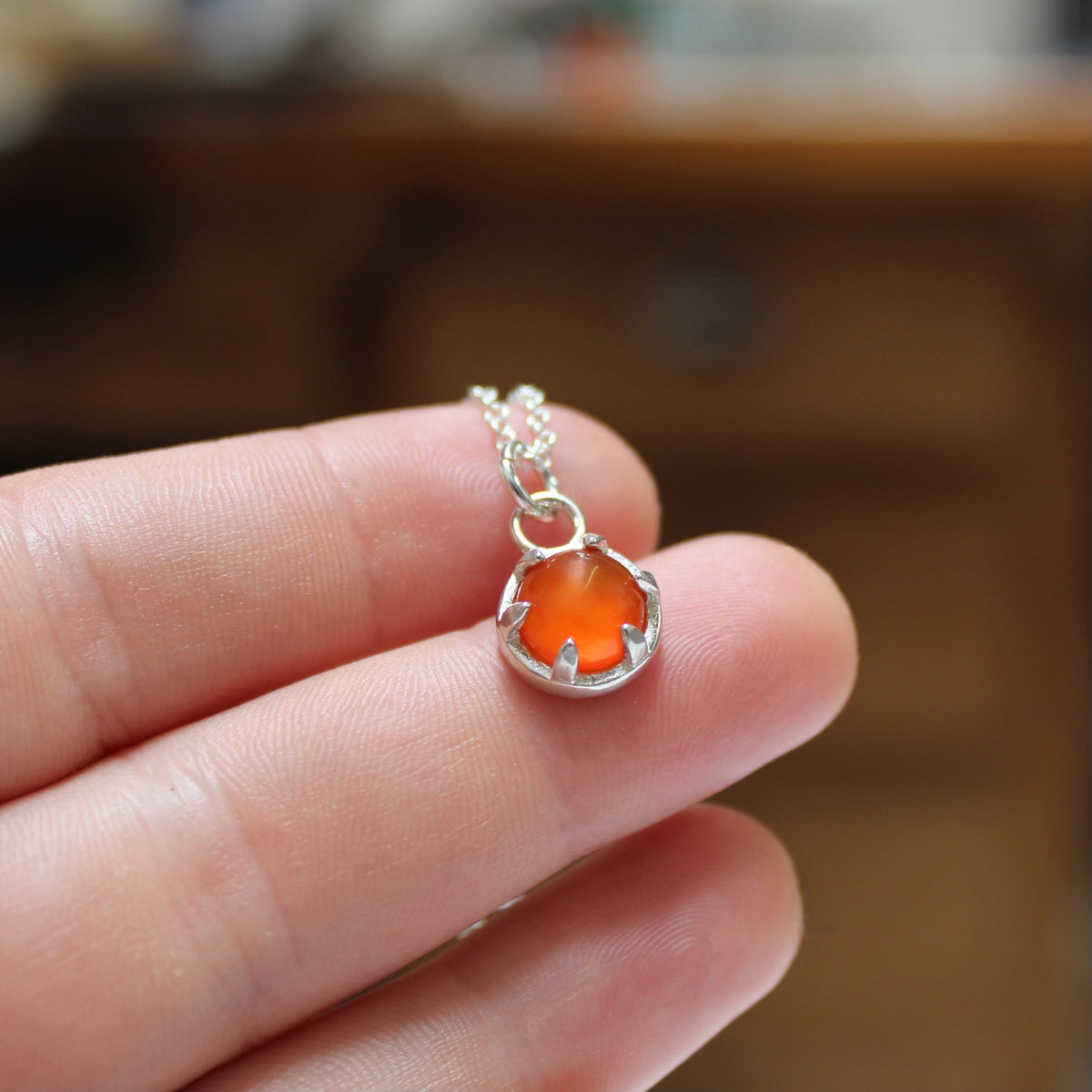 Orders Parrot Wing Jasper faceted Carnelian Sterling Silver Necklace