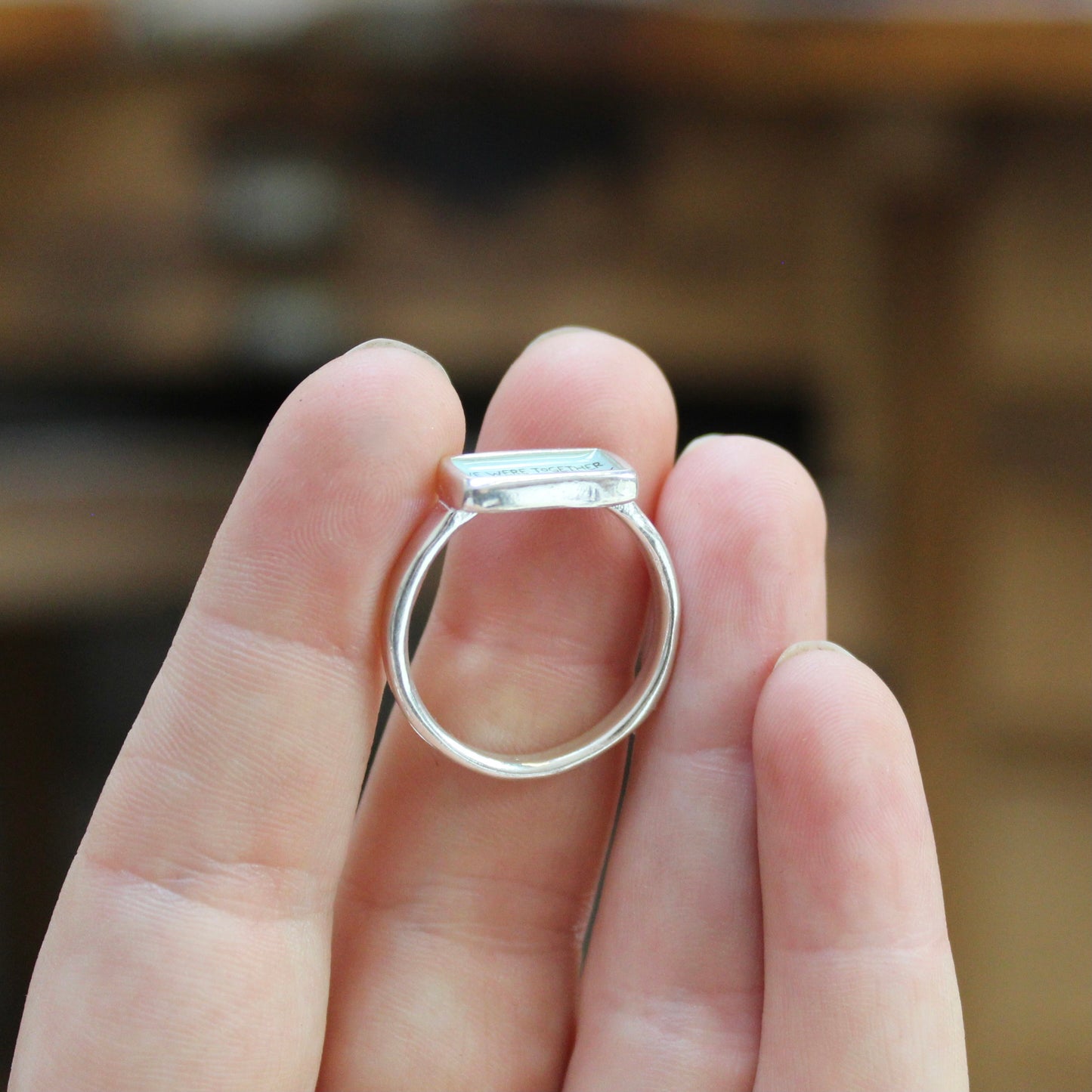 Sterling Silver Evil Eye Ring in Sizes 6 through 11 - Handmade Jewelry