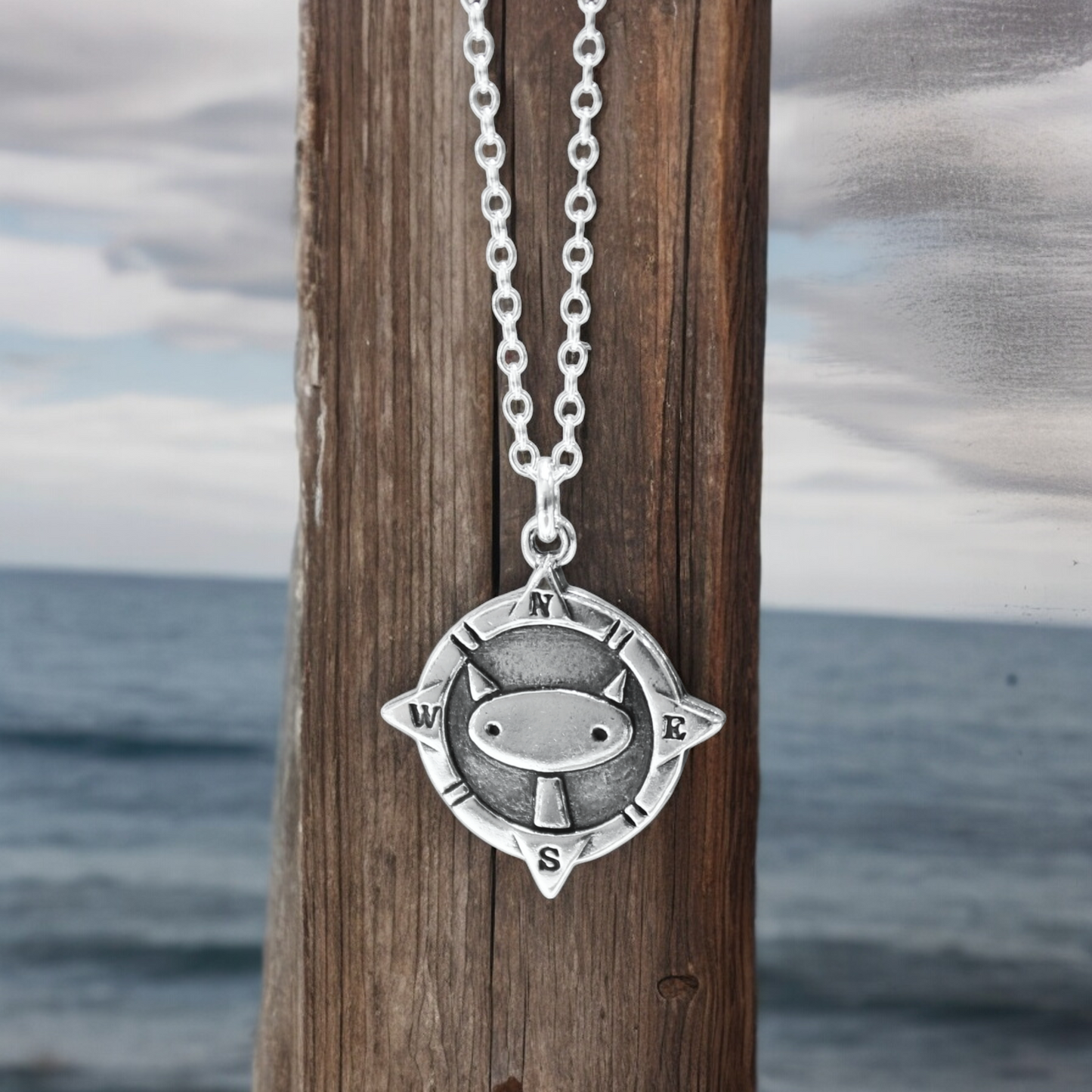 Sterling Silver Adventure Cat Charm Necklace - Silver Cat Pendant for Lost Cats and Found Cats on an Adjustable Sterling Chain