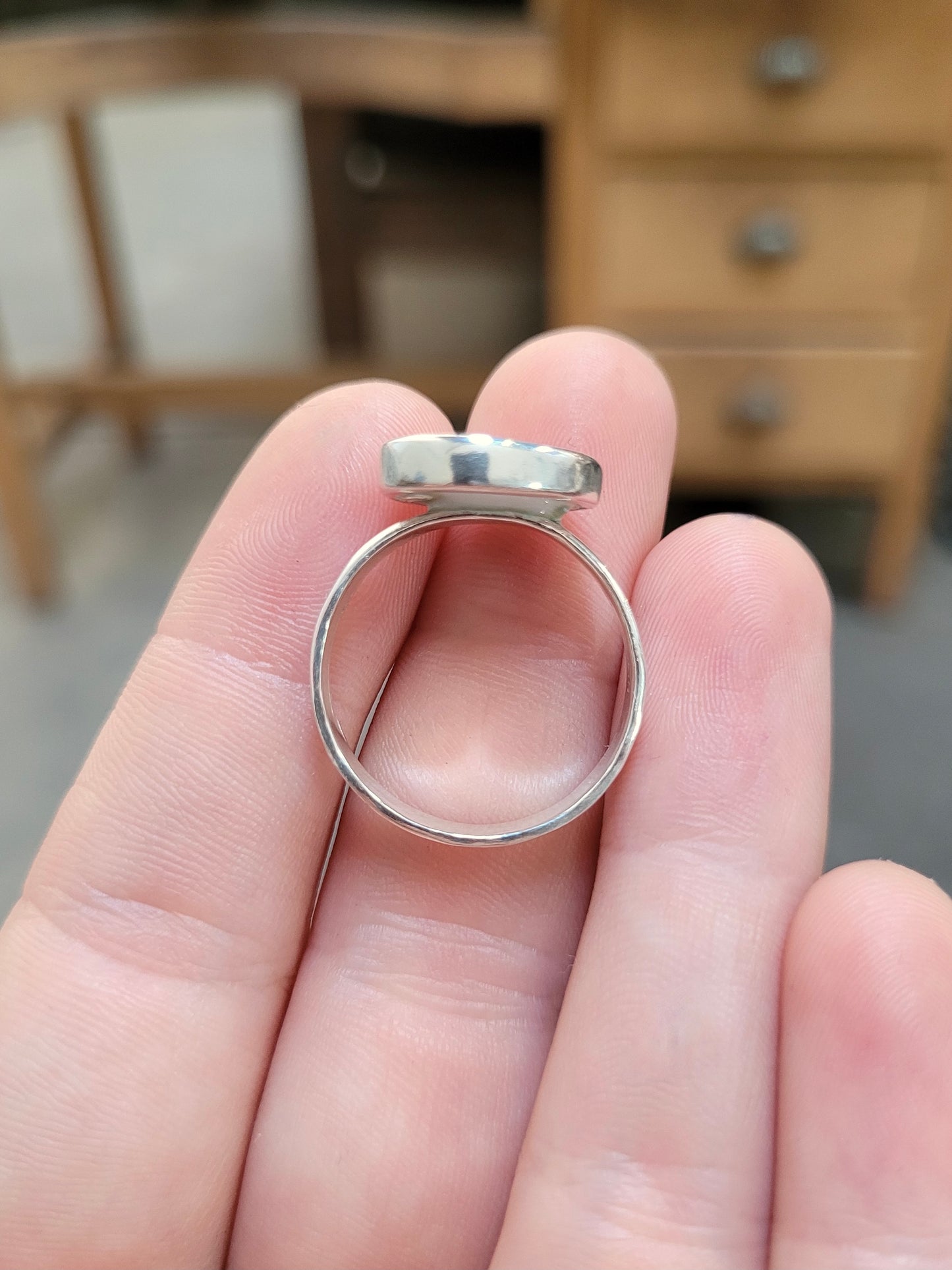 Sterling Silver Evil Eye Ring in Sizes 6 through 9 - Good Luck and Protection Jewelry