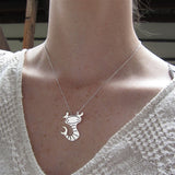 Sterling Silver Scorpio Charm Necklace on an Adjustable Chain - Zodiac Jewelry
