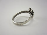 Sterling Silver Crown Heart Ring - Modern Claddagh Ring