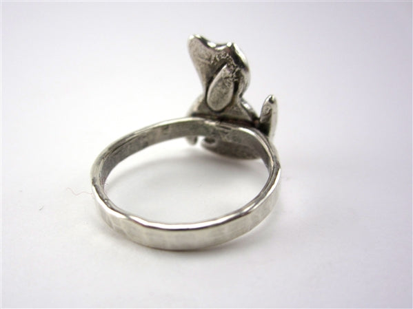 Sterling Silver Good Dog Ring