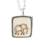 Elephant Necklace - Reversible Elephant Necklace -