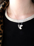 Sterling Silver Mother Daughter Beaver Necklaces