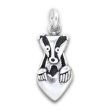 Tiny Badger Charm Necklace - Small, Detailed and Adorable!