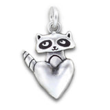 Tiny Raccoon Charm Necklace - Small, Detailed and Adorable!
