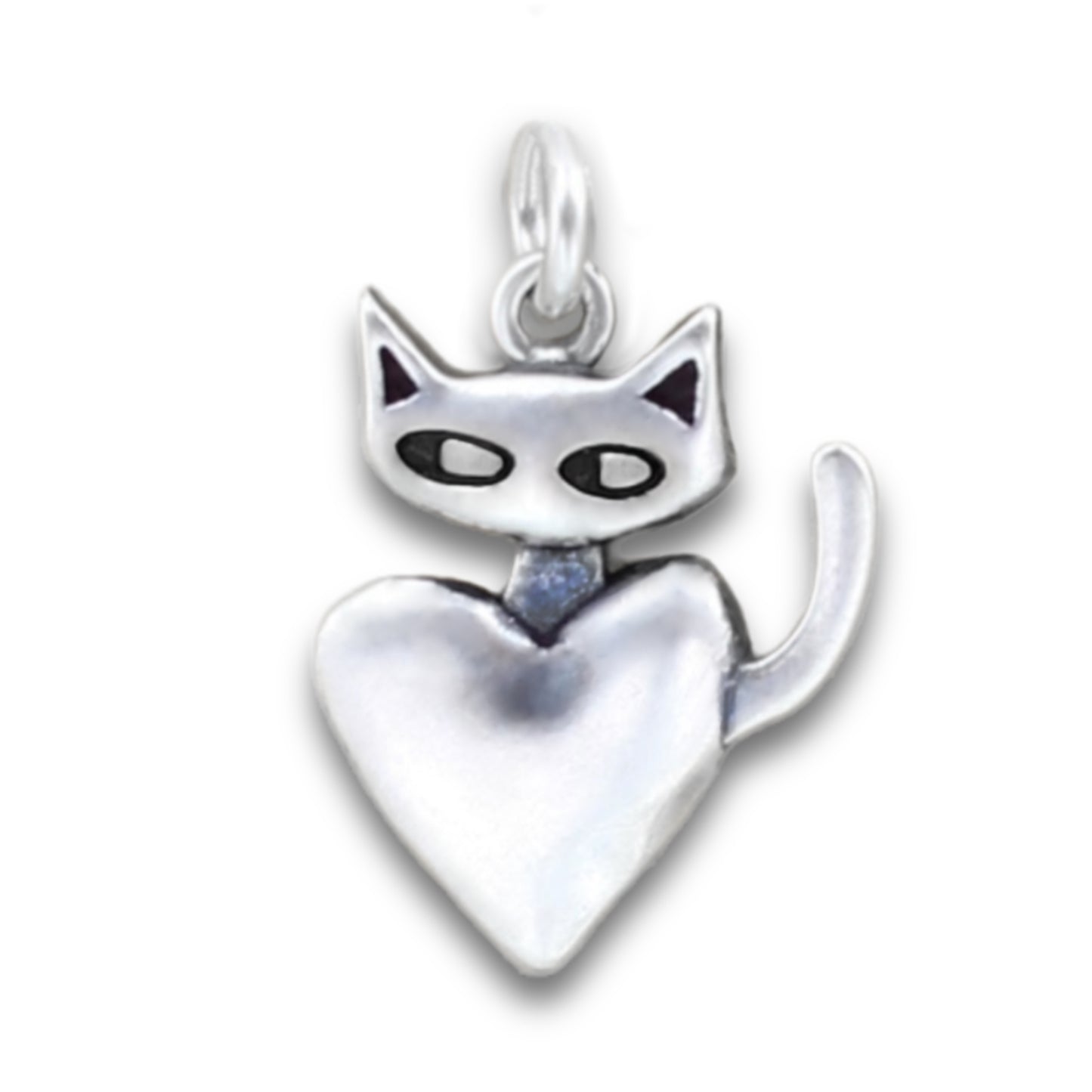 Tiny Sneaky Cat Charm Necklace - Small, Detailed and Adorable! Cat Jewelry