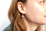 Sterling Silver Angel Horse Earrings