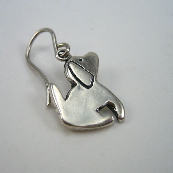 Sterling Silver Little Good Dog Earrings