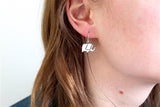 Sterling Silver Little Elephant Earrings