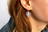 Sterling Silver Octopus Girl Earrings