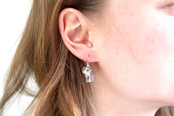 Sterling Silver Capybara Earrings