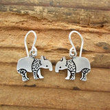 Sterling Silver Tapir Earrings