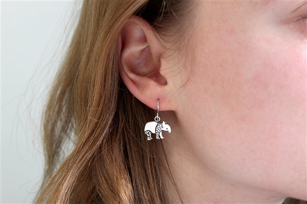 Sterling Silver Tapir Earrings