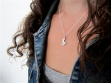 Sterling Silver Little Chicken Charm Necklace on Adjustable Sterling Chain