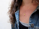Heart Charm Necklace - Choose Yellow Gold, Rose Gold or Sterling Silver