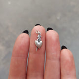 Tiny Parrot Charm Necklace - Small, Detailed and Adorable! Parakeet, Budgie, Lovebird