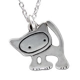 Sterling Silver Little Punk Kitty Necklace