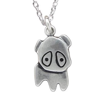 Sterling Silver Little Pug Necklace