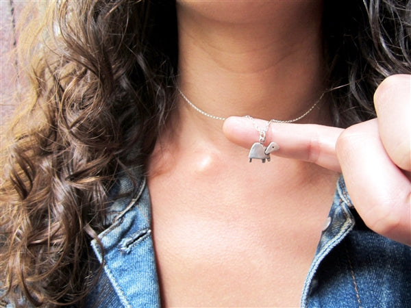 Sterling Silver Little Turtle Necklace