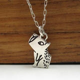 Sterling Silver Little Capybara Charm Necklace on an Adjustable 925 Chain -