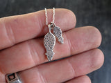 Sterling Silver Mother Daughter Opossum Necklaces
