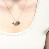 Sterling Silver Mother Daughter Whale Necklaces