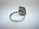 Sterling Silver and Pearl Ring in Square Setting