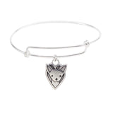 Sterling Silver Chihuahua Bracelet - Adjustable Bangle with Chihuahua Charm