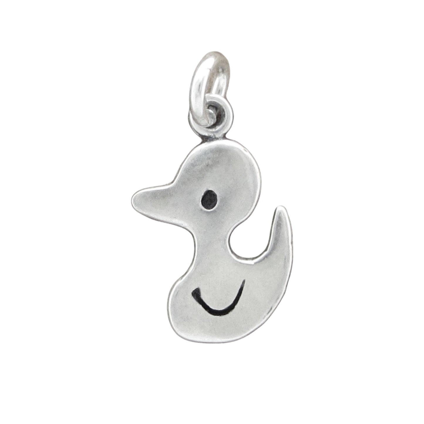 Sterling Silver Duck Necklace on Adjustable Sterling Chain - Duck Charm