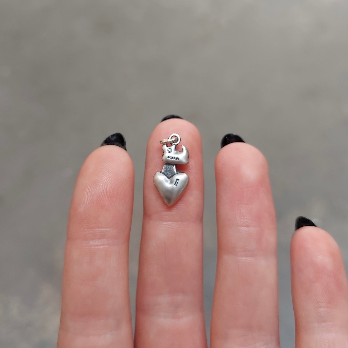 Tiny Rhinoceros Charm Necklace - Small, Detailed and Adorable!