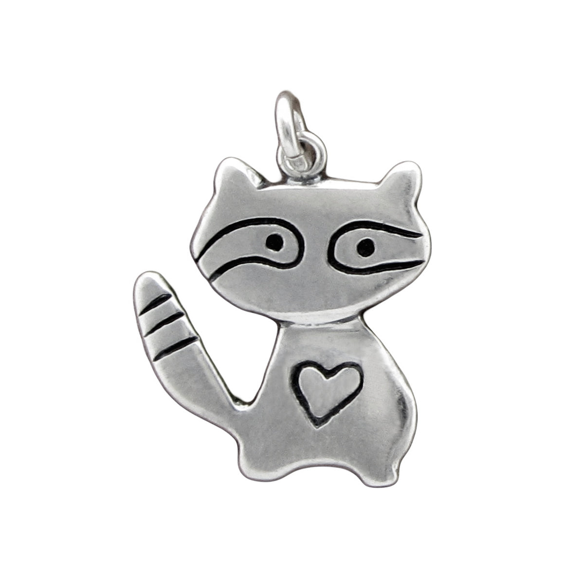 Sterling Silver Little Raccoon Necklace