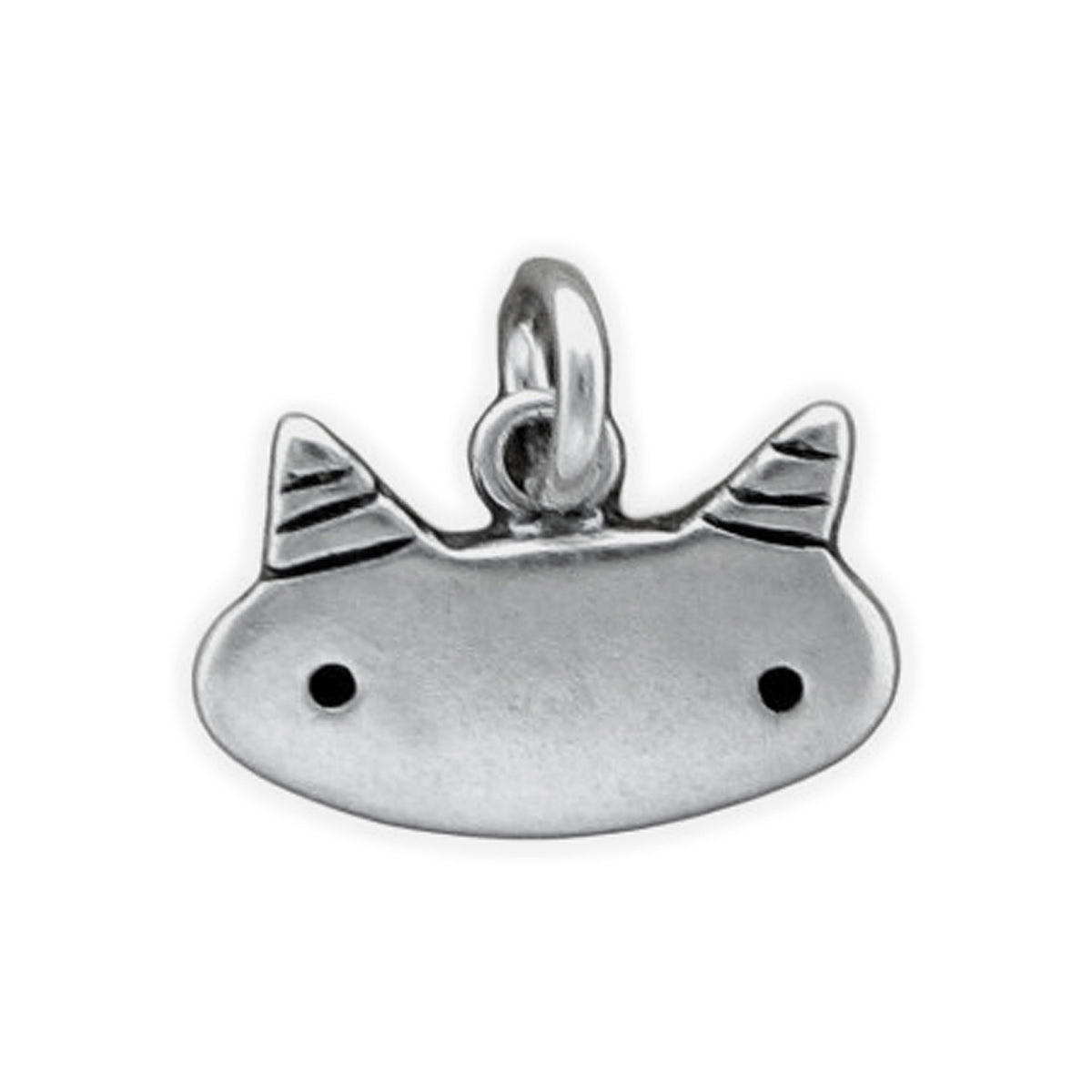 Sterling Silver Tiny Cat Charm Necklace on Adjustable Chain