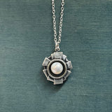 Modern Art Deco Style Pearl Pendant - Pearl Jewelry