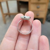 Sterling Silver and Enamel Narwhal Ring