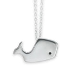 Sterling Silver Whale Charm Necklace on an Adjustable Sterling Chain