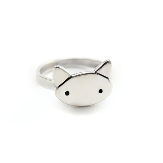 Sterling Silver Love Cat Ring