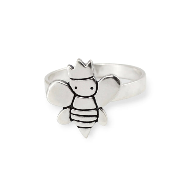 Bee Ring made with Sterling Silver in whole Sizes 5 through 10 - Queen Bee Jewelry