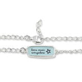 Sterling Reversible "hears music everywhere" and "sings along" Bracelet on Adjustable Link Chain - Gift for Musicians, Vocalist and Singers