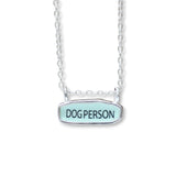 Talks To Dogs Necklace - Reversible Dog Person Necklace - Dog Jewelry