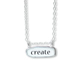 Write Necklace - Reversible Create Pendant for Writers Poets and Storytellers