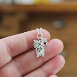 Sterling Silver Mother Daughter Squirrel Necklaces