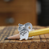 Sterling Silver Mother Daughter Squirrel Necklaces