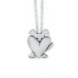 Sterling Silver Peek-a-Dog Charm Necklace on an Adjustable Sterling Chain